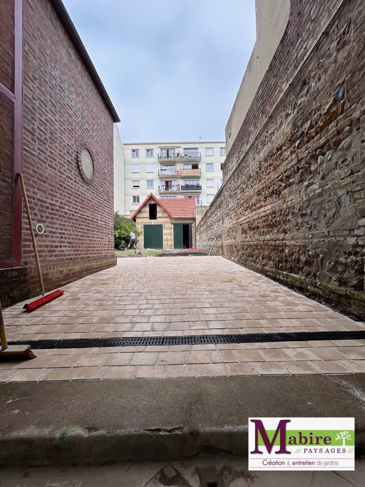 Création d'une allée de jardin en pavés sur Fécamp